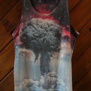 ON THE BYAS Mens Atomic Bomb Sublimated Tank Top